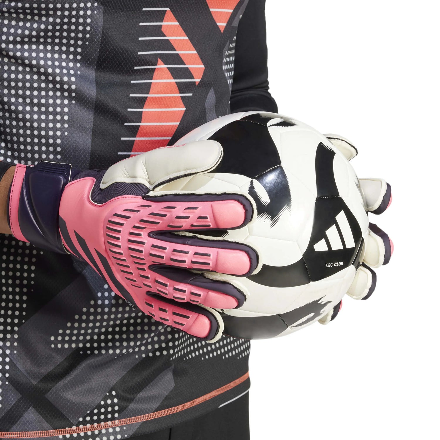 adidas Predator GL Match FS Goalkeeper Gloves Turbo - Aurora Black - Turbo (Detail 1)