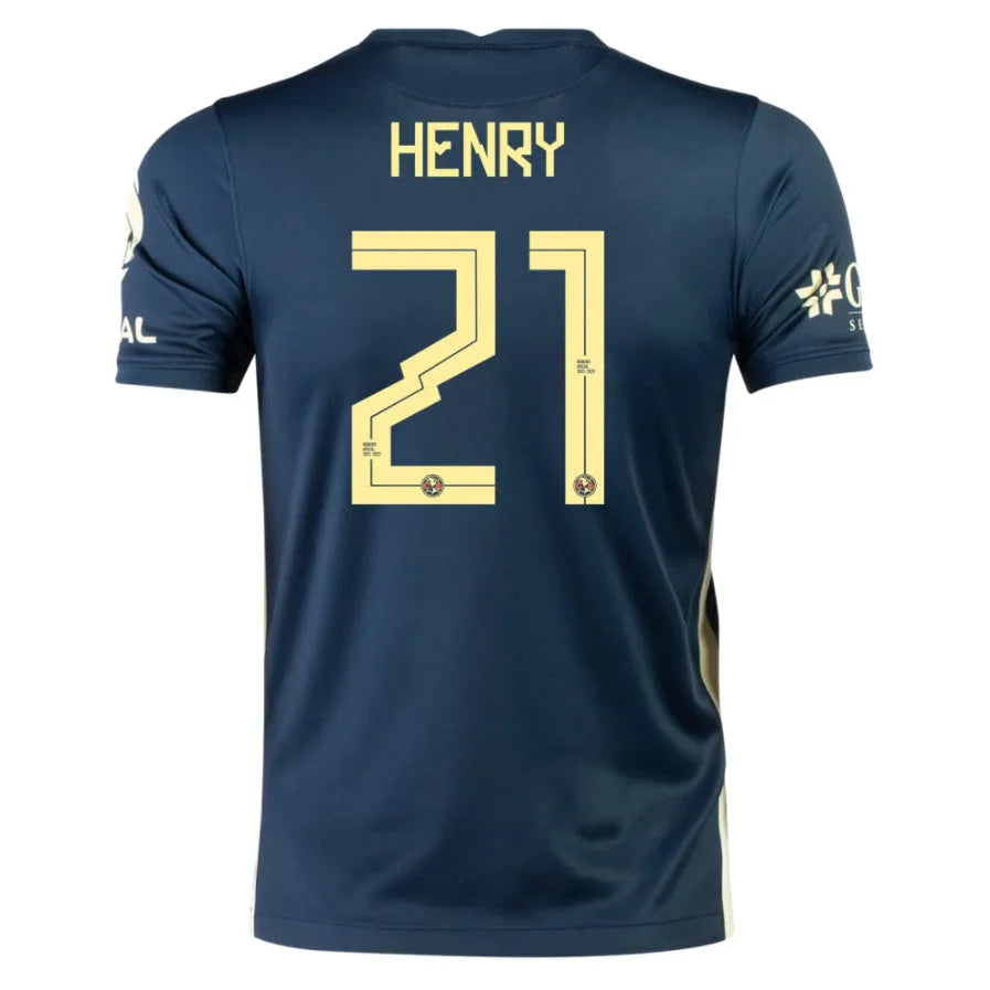 Nike 2021-22 Club America Women Away Jersey - Navy-Yellow