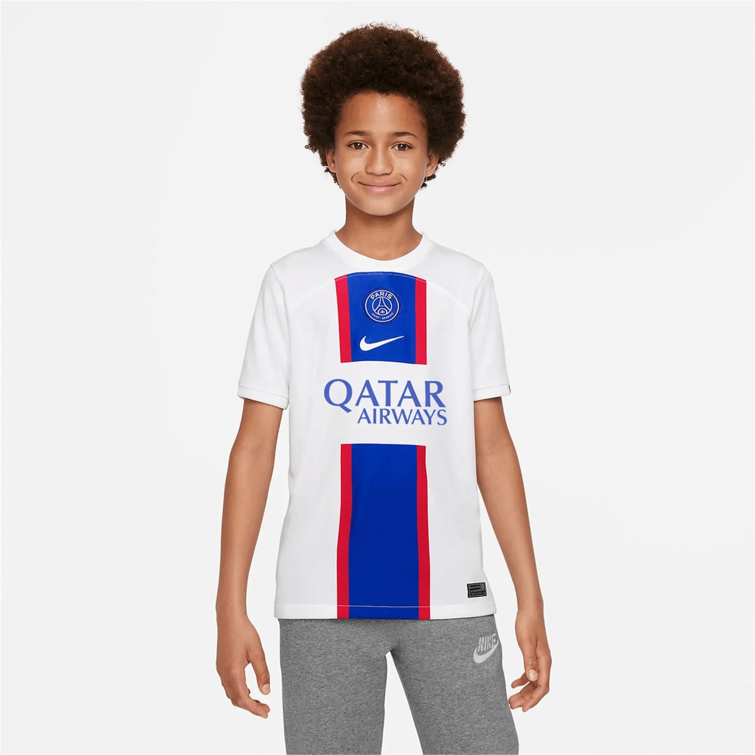 Nike 2022-23 Paris Saint-Germain Youth Third Stadium Jersey (Model - Front)