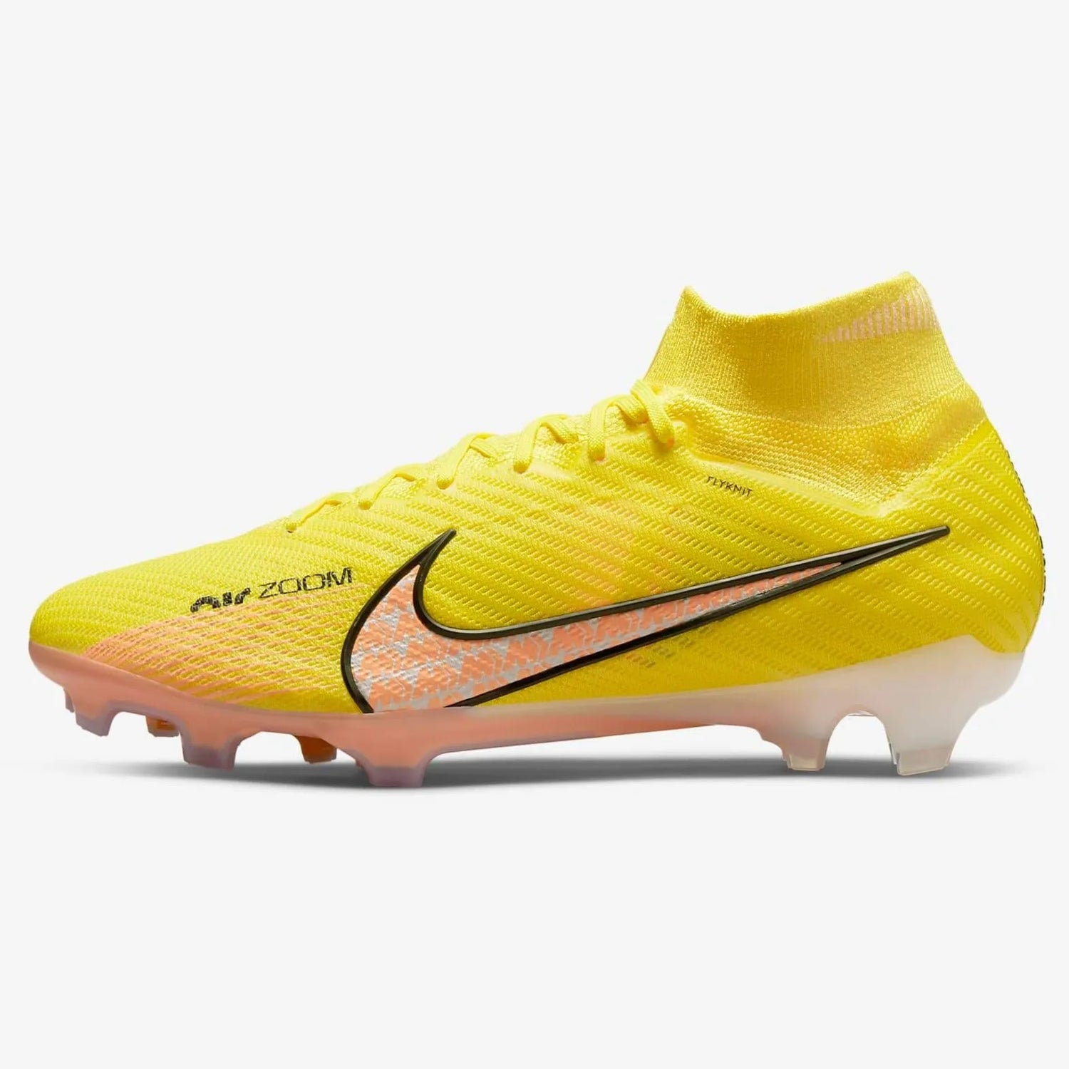 Nike Zoom Superfly 9 Elite FG - Yellow Strike-Sunset Glow (Side 1)