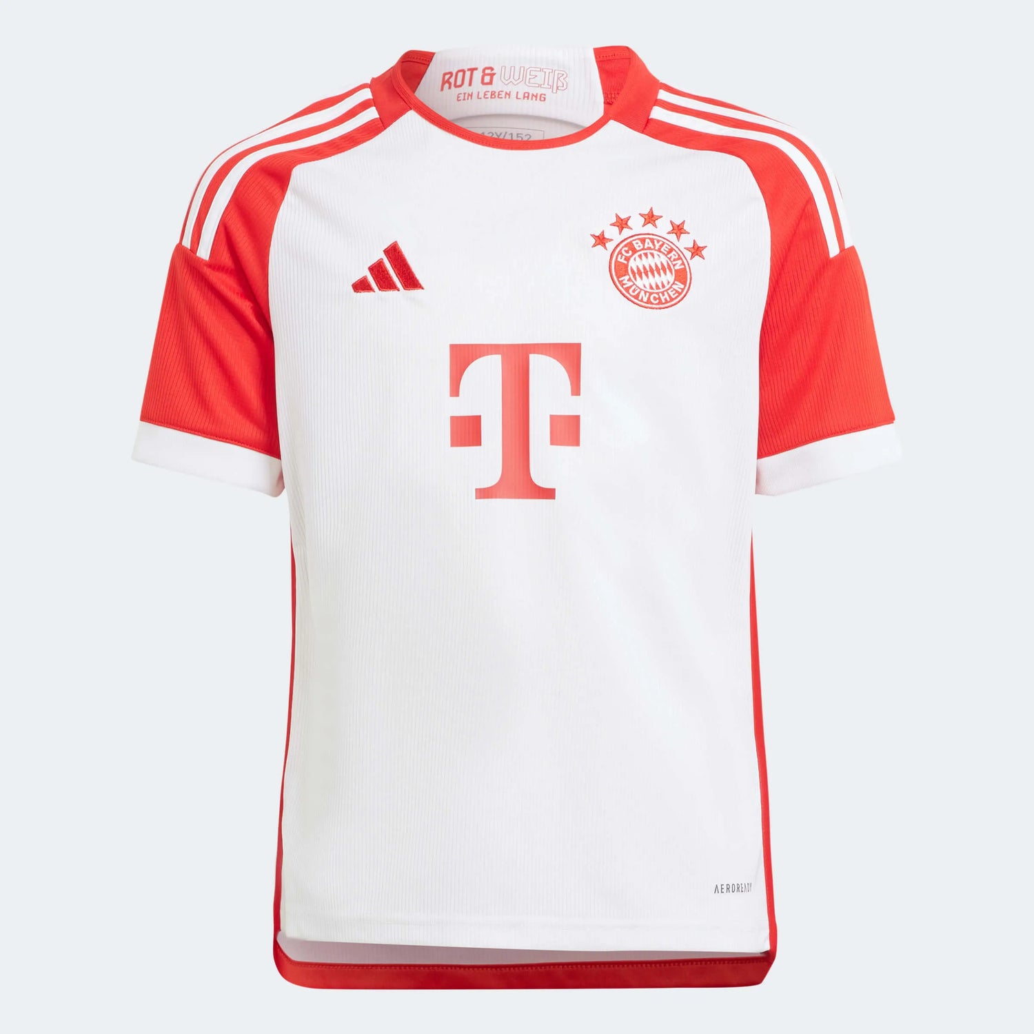 adidas 2023-24 Bayern Munich Youth Stadium Home Jersey (Front)