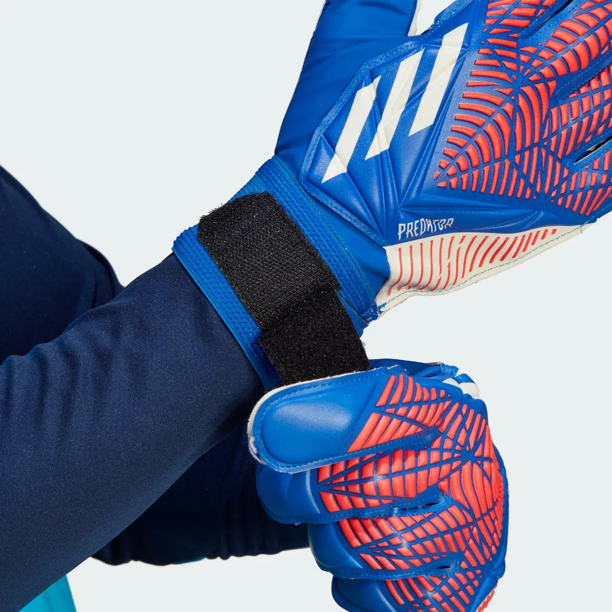 adidas Predator GL Training Gloves - Hi Res Blue-Turbo (Detail 1)