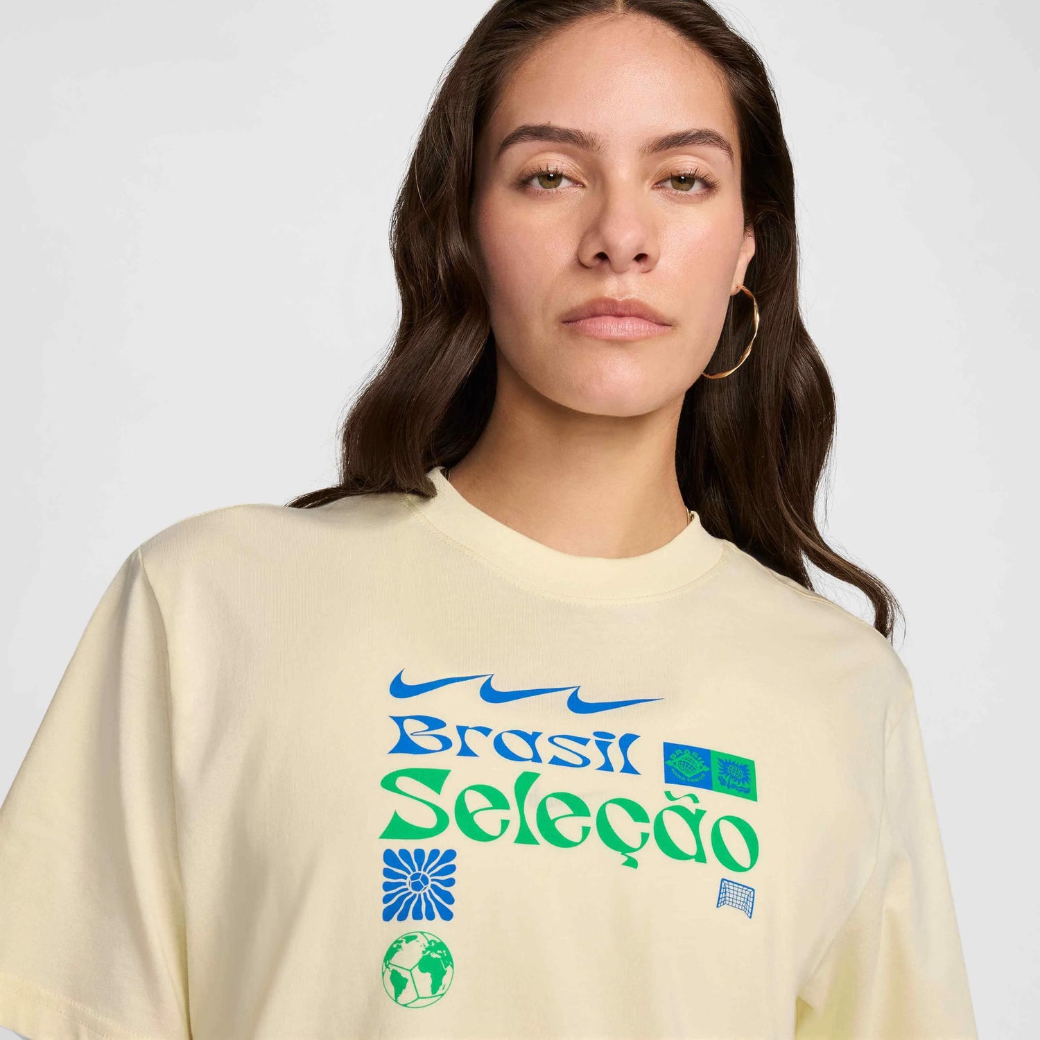 Nike 2024-25 Brazil Women's Earth SS Tee (Detail 1)