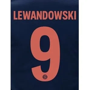 Bayern Munich 2019/20 Third Lewandowski #9 Jersey Name Set