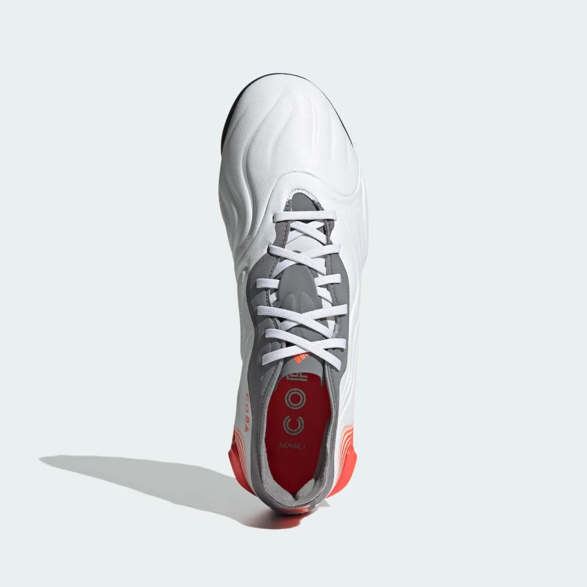 Adidas Copa Sense .1 TF - White-Grey-Solar Red (Top)