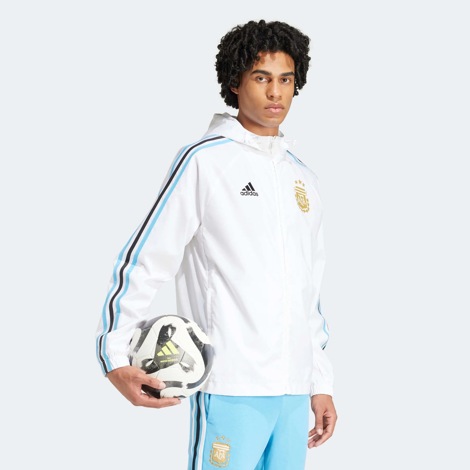 adidas 2024-25 Argentina Men's DNA Windbreaker (Model - Side)