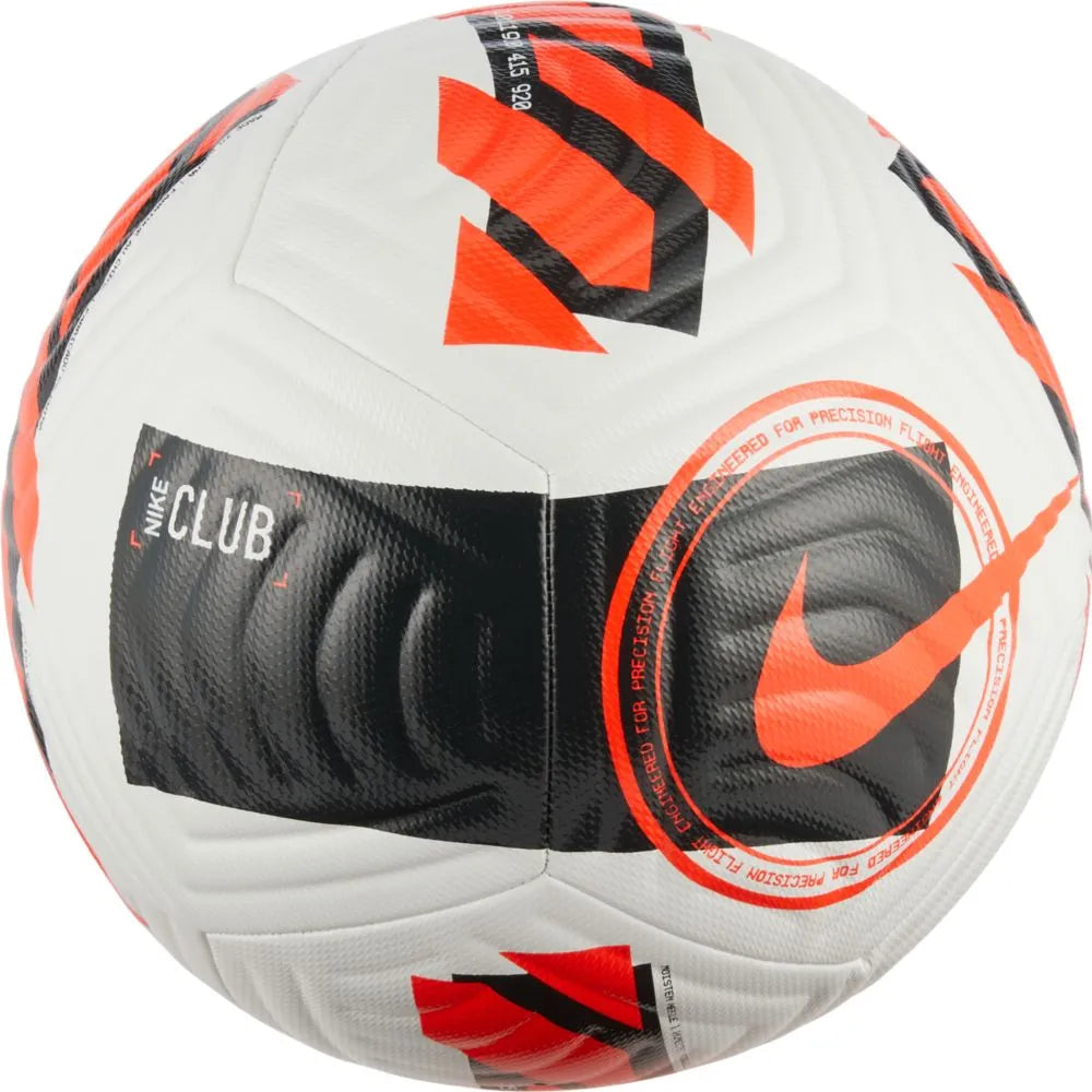 Nike Club Soccer Ball - White-Black-Crimson (Back)