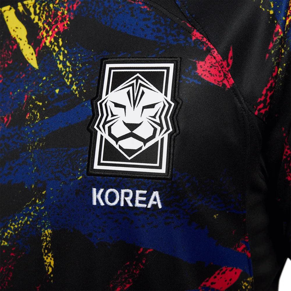 Nike 2022-23 Korea Away Long-Sleeve Jersey - Black (Detail 4)