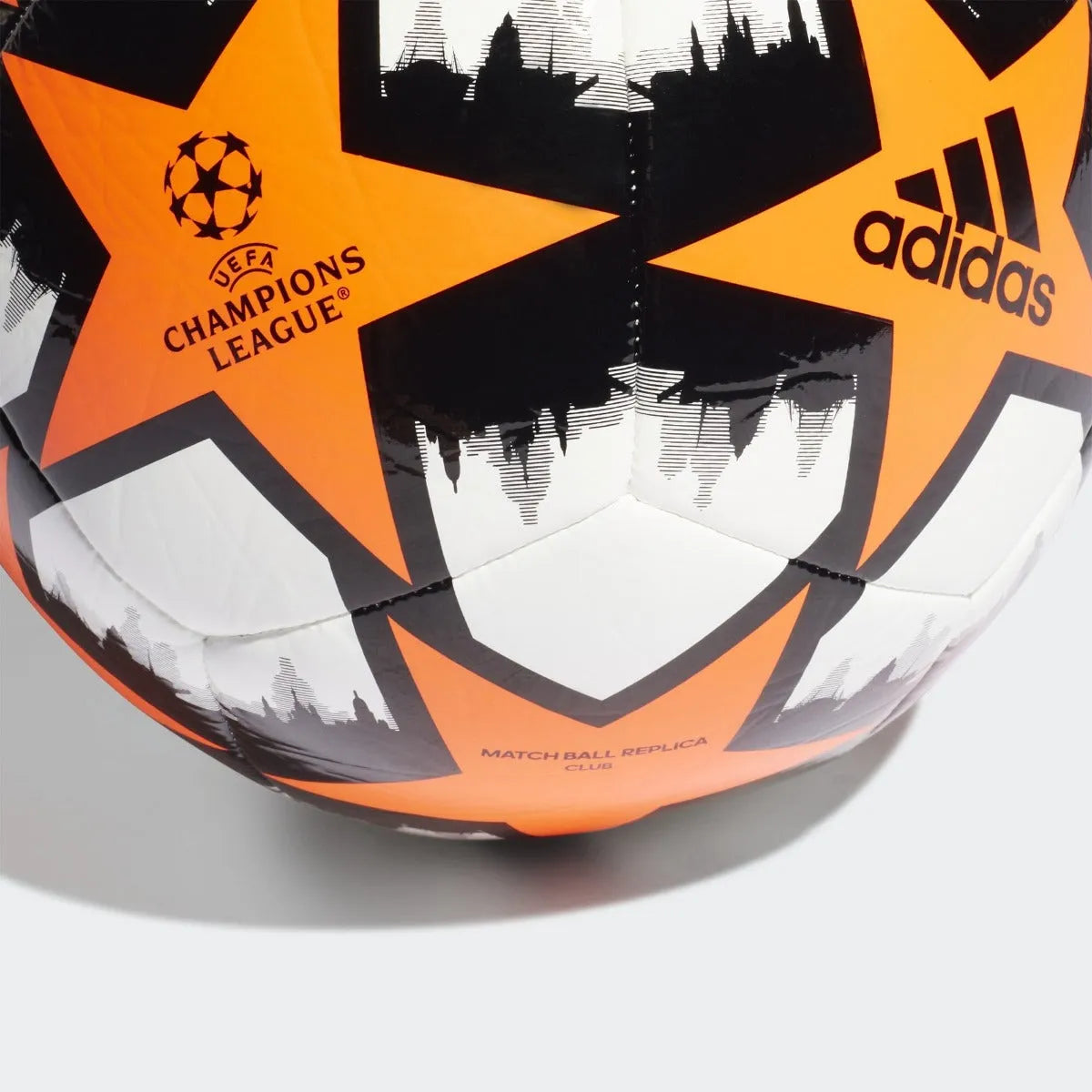 adidas UCL Club St. Petersburg Ball - Orange-White-Black (Detail 2)