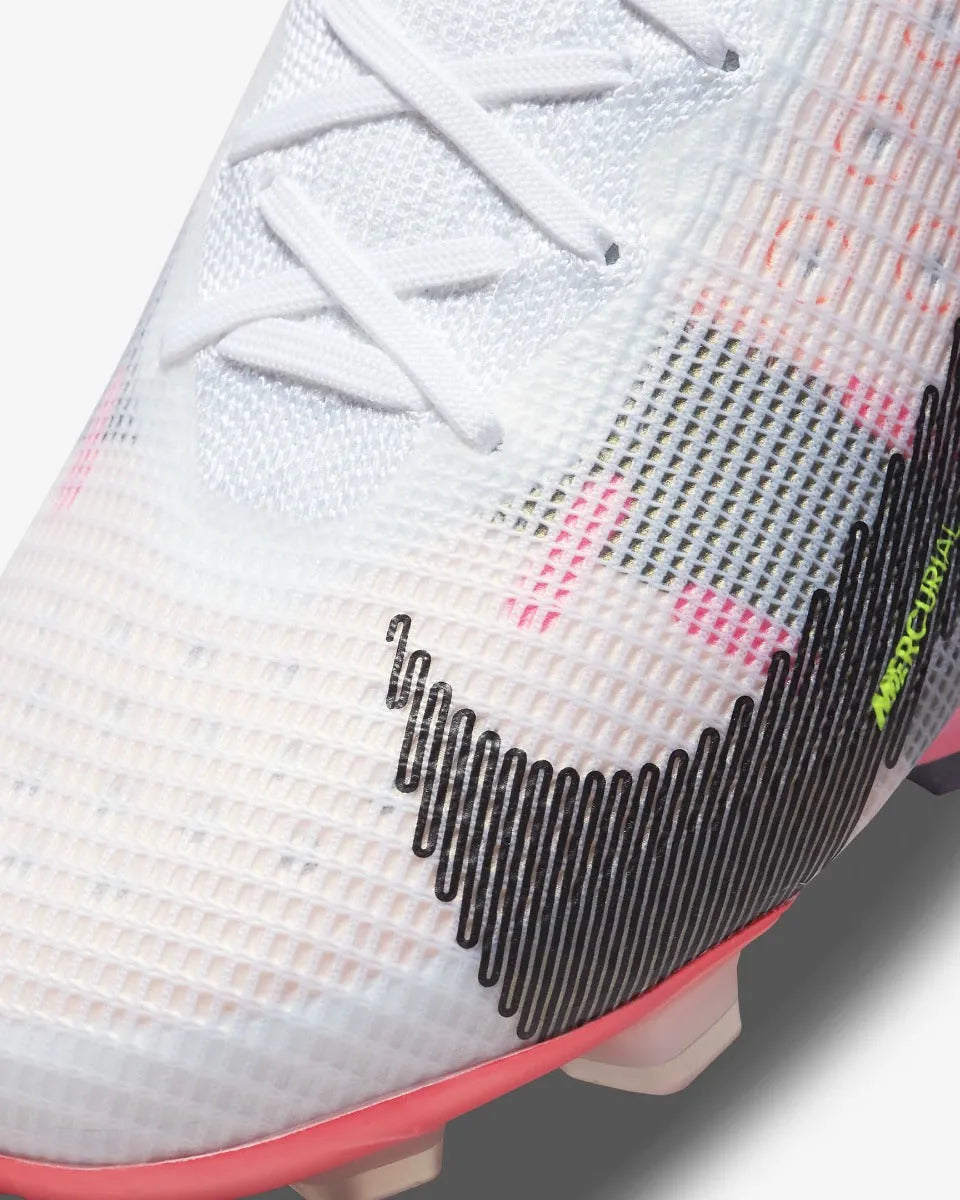 Nike Superfly 8 Elite FG - White-Black-Bright Crimson (Detail 2)