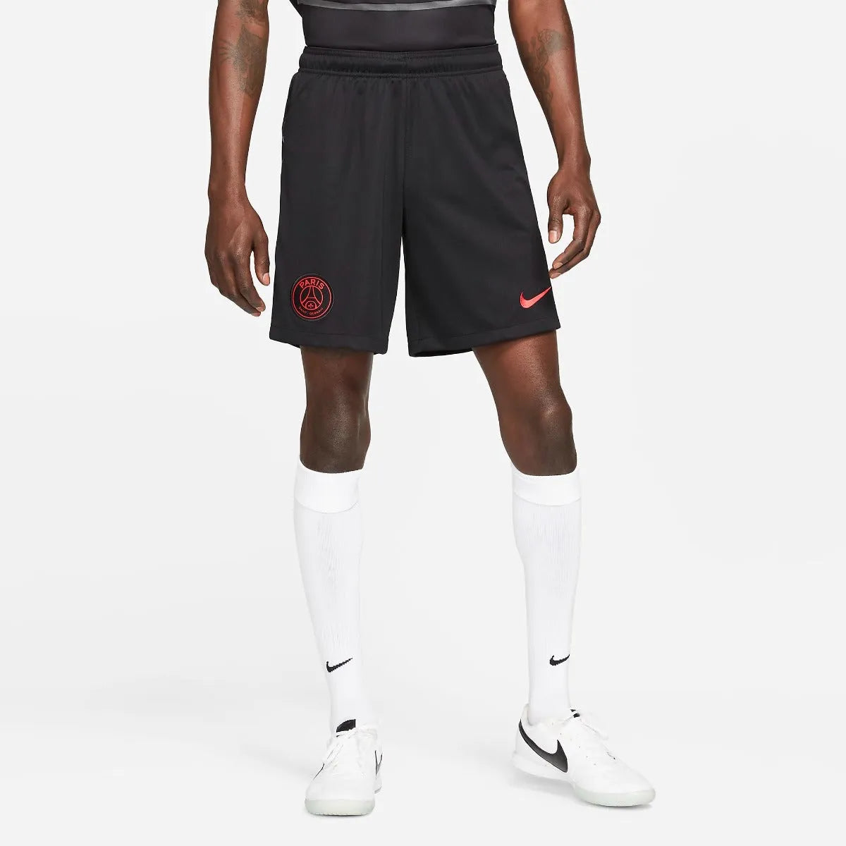 Nike 2022 PSG DF Stadium Shorts - Black-Red (Model - Front)