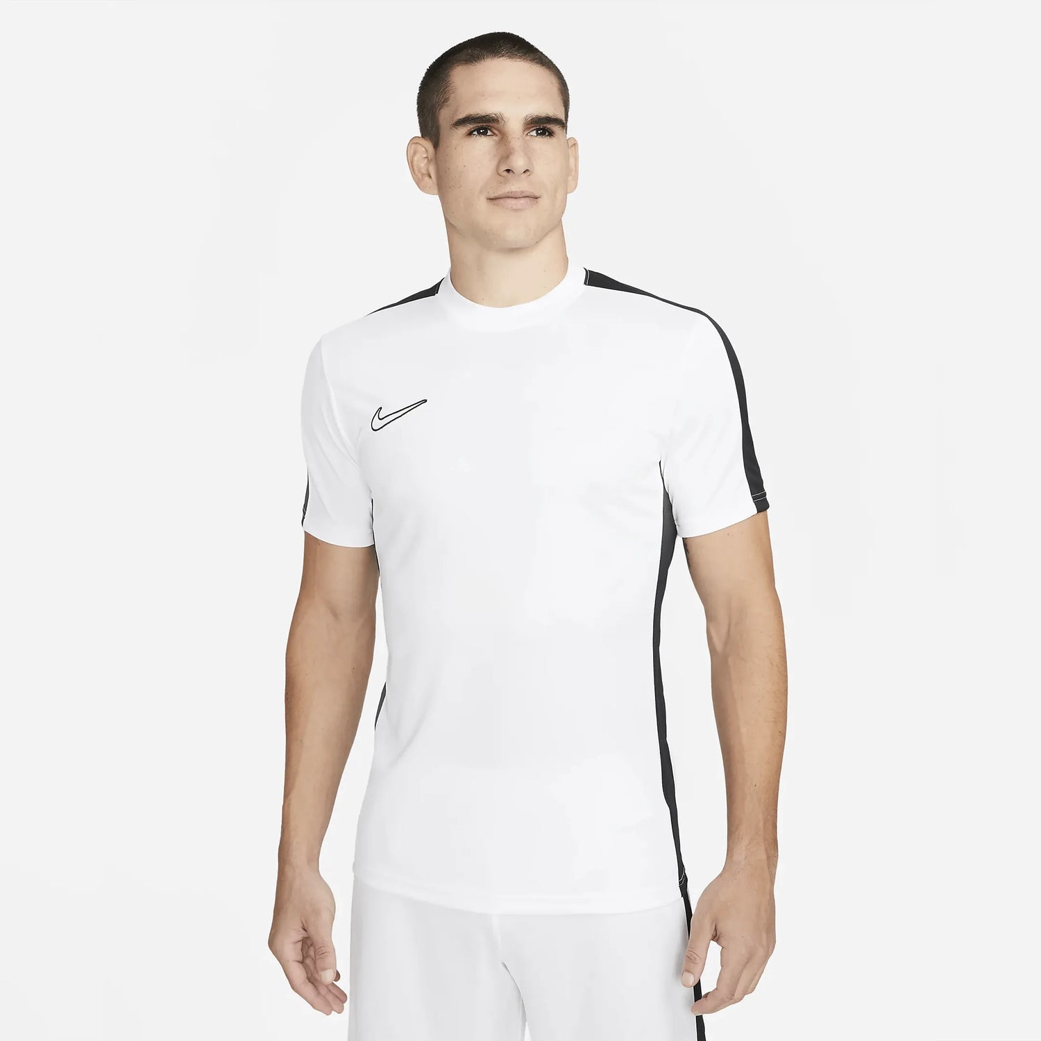 Nike Dri-Fit Academy Short-Sleeve Top White-Black (Model - Front)