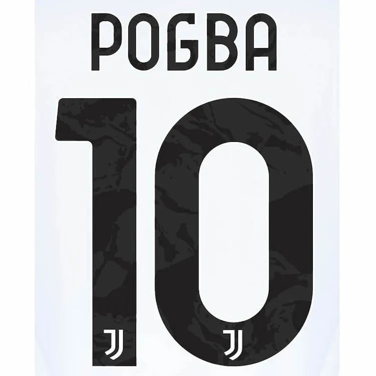 Juventus 2022/23 Home Pogba #10 Jersey Name Set (Back)