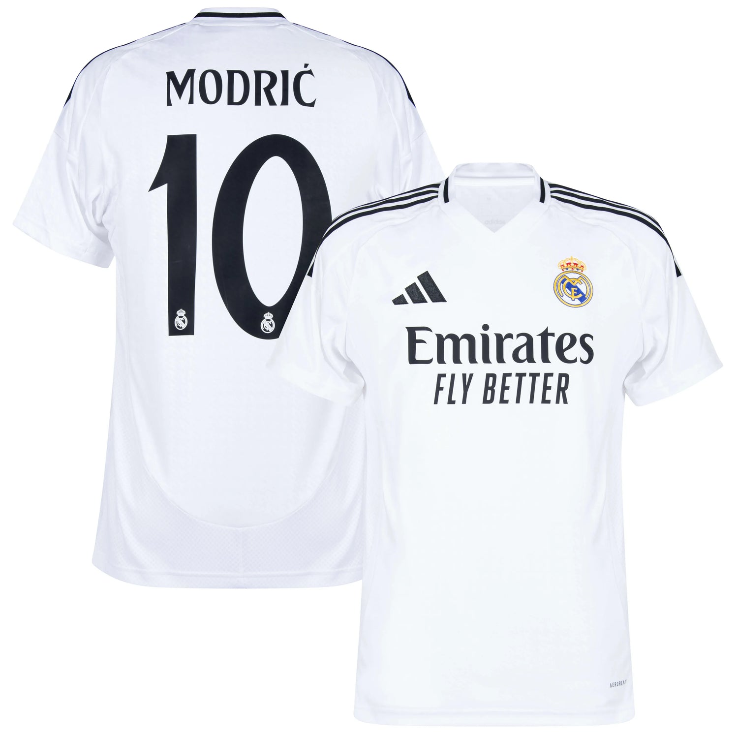 adidas 2024-25 Real Madrid Youth Stadium Home Jersey