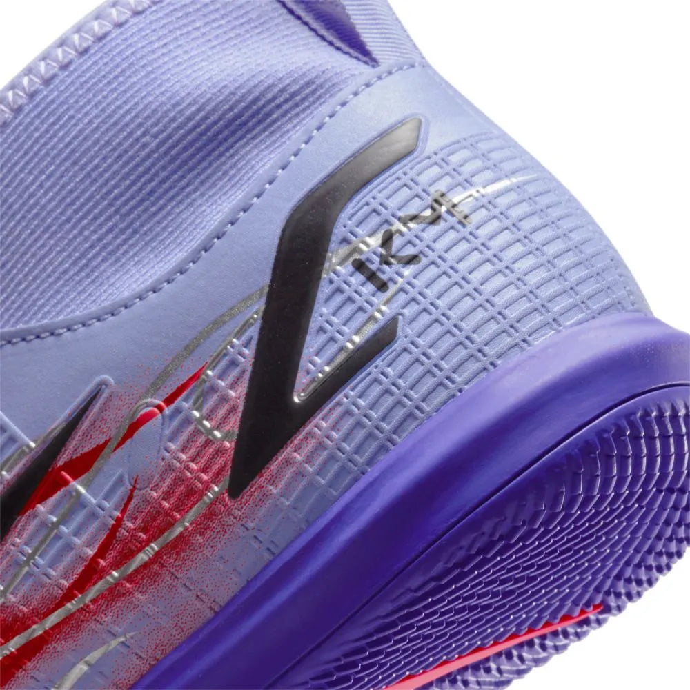 Nike JR Superfly 8 Academy KM IC - Light Thistle-Bright Crimson (Detail 2)