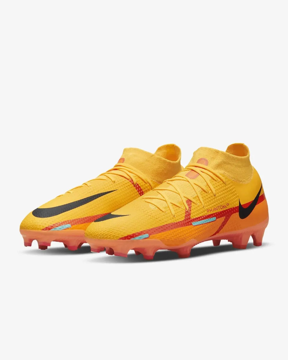 Nike Phantom GT2 PRO DF FG - Laser Orange-Black (Pair - Diagonal)