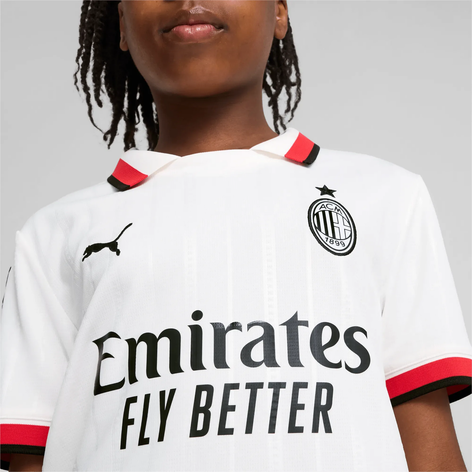 Puma 2024-25 AC Milan Youth Stadium Away Jersey (Detail 1)