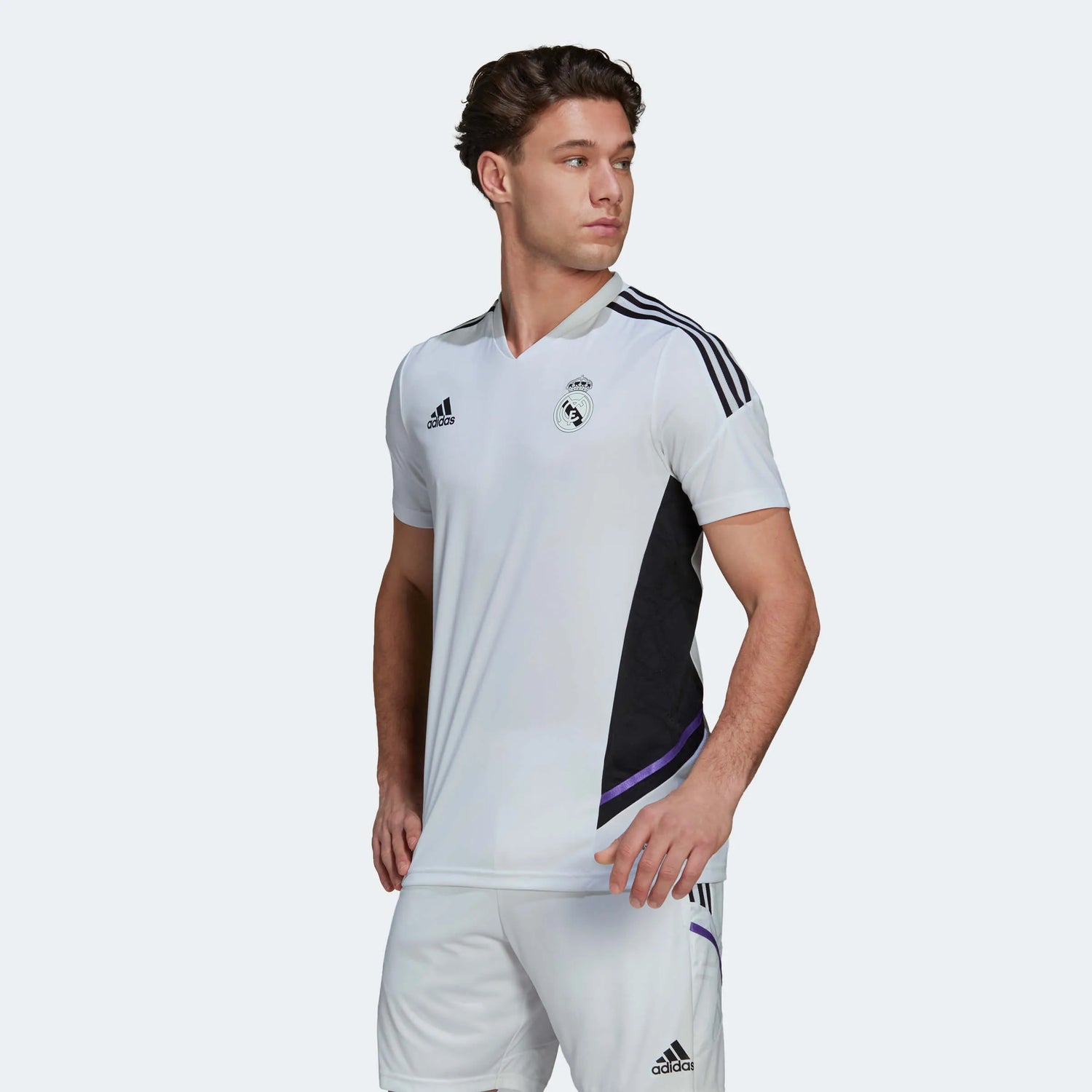 adidas 2022-23 Real Madrid Training Jersey - White (Model - Front)