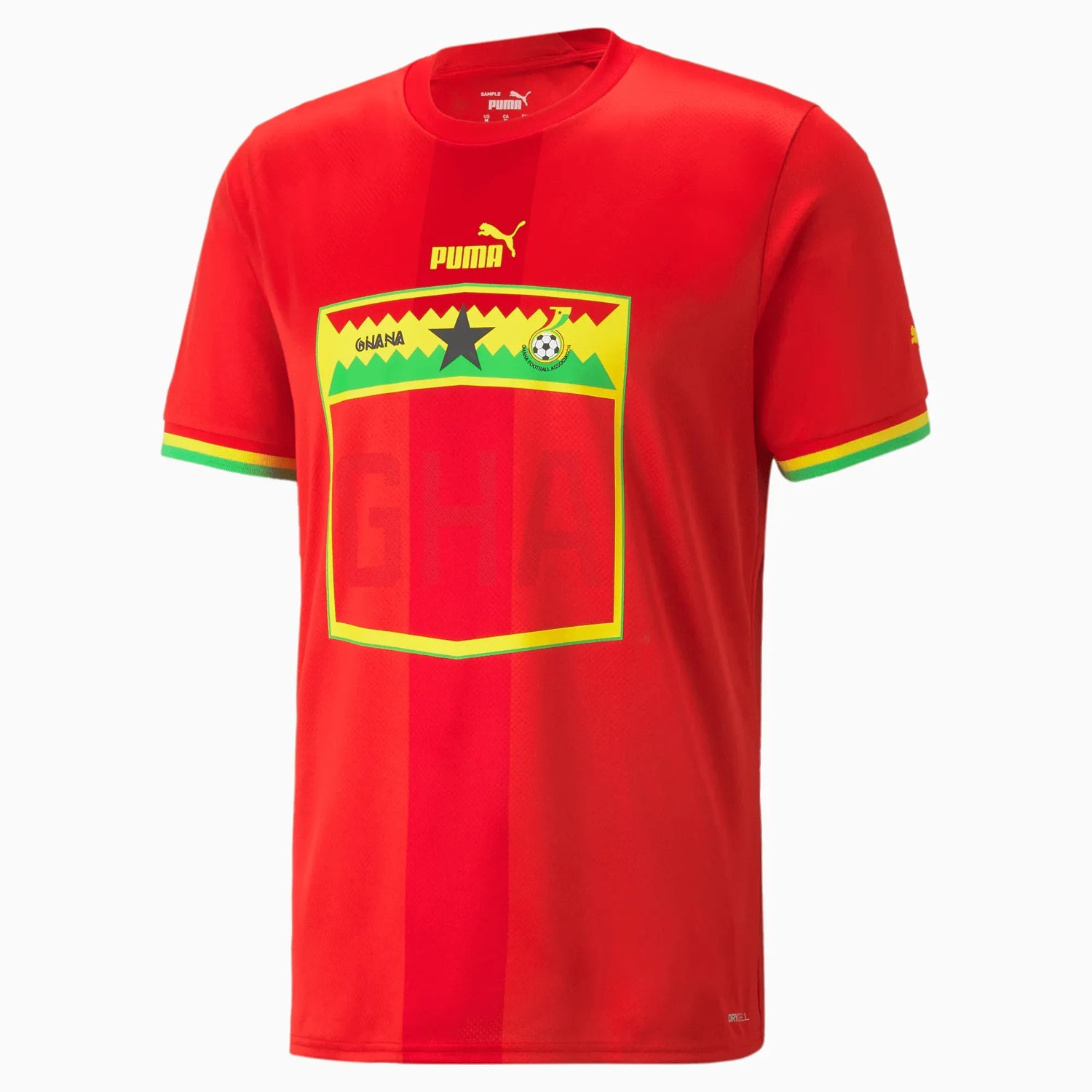 Puma 2022-23 Ghana Away Jersey Red-Yellow