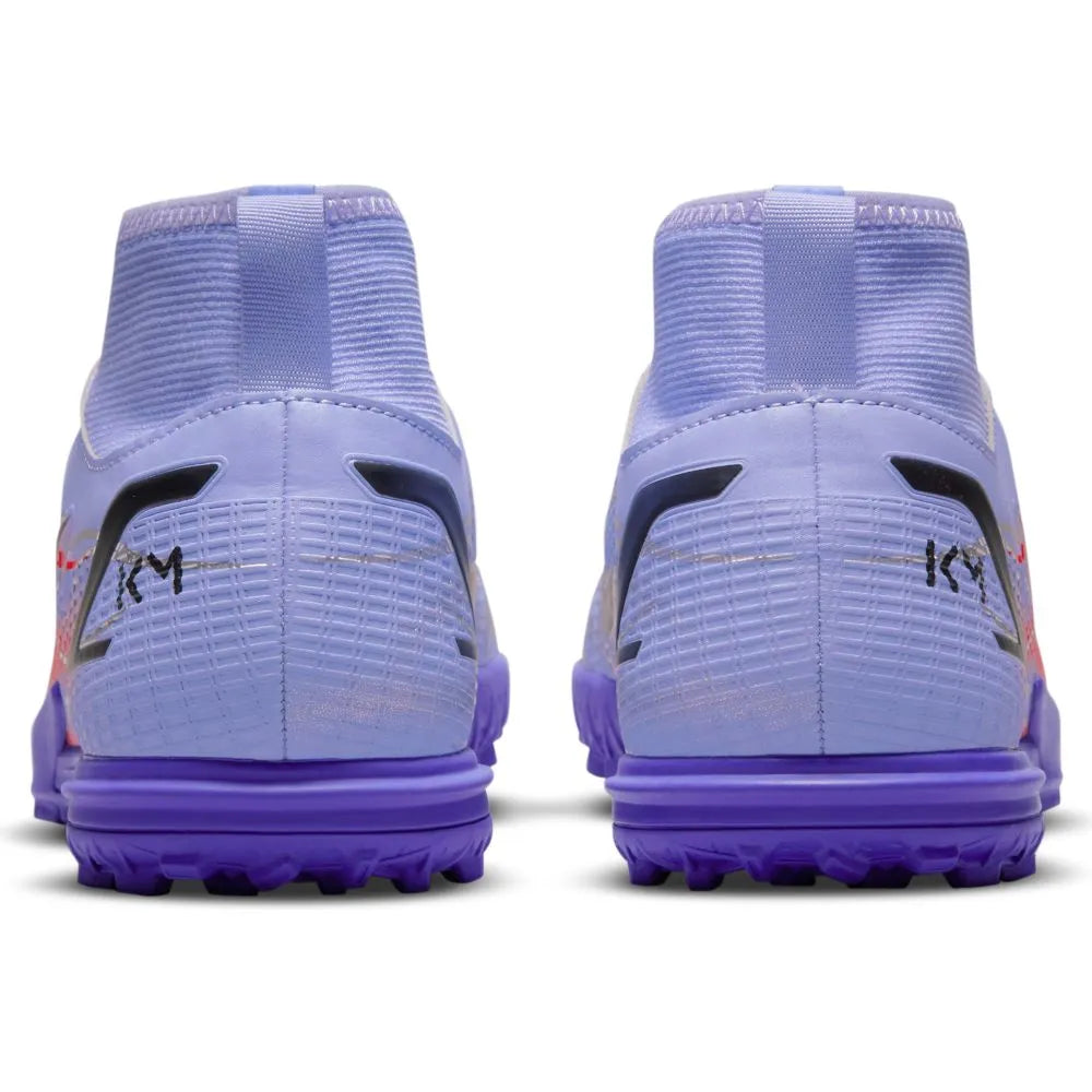 Nike JR Superfly 8 Academy KM TF - Light Thistle-Bright Crimson (Pair - Back)