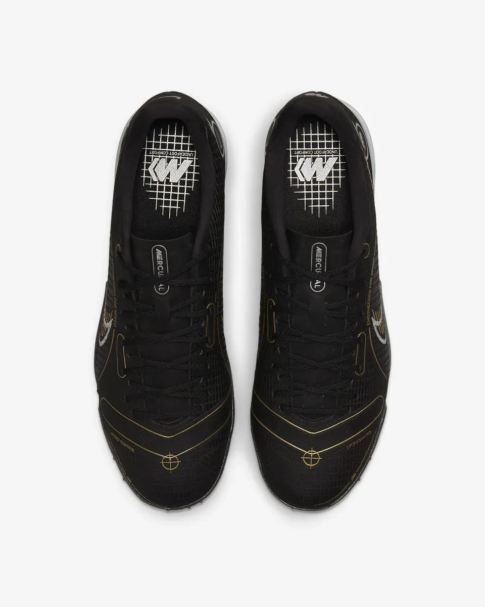 Nike Mercurial Vapor 14 Academy Turf - Black-Gold (Pair - Top)