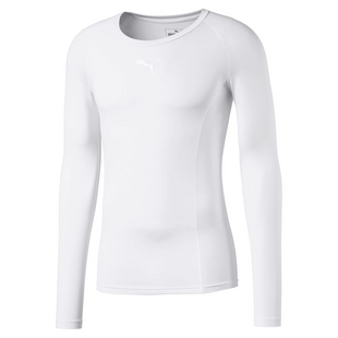 Puma LIGA Baselayer Men's Long Sleeve Tee Puma White (Front)