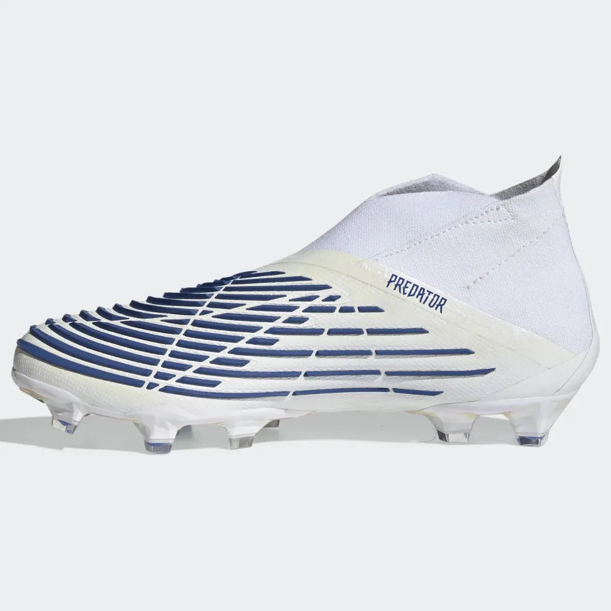 adidas Predator Edge + FG - White-Blue (Side 2)