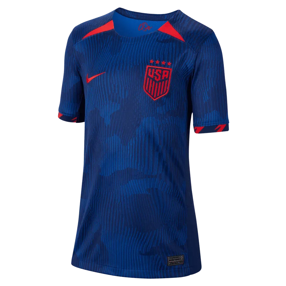 Nike 2023-24 USA Youth 4-Star Away Jersey (Front)