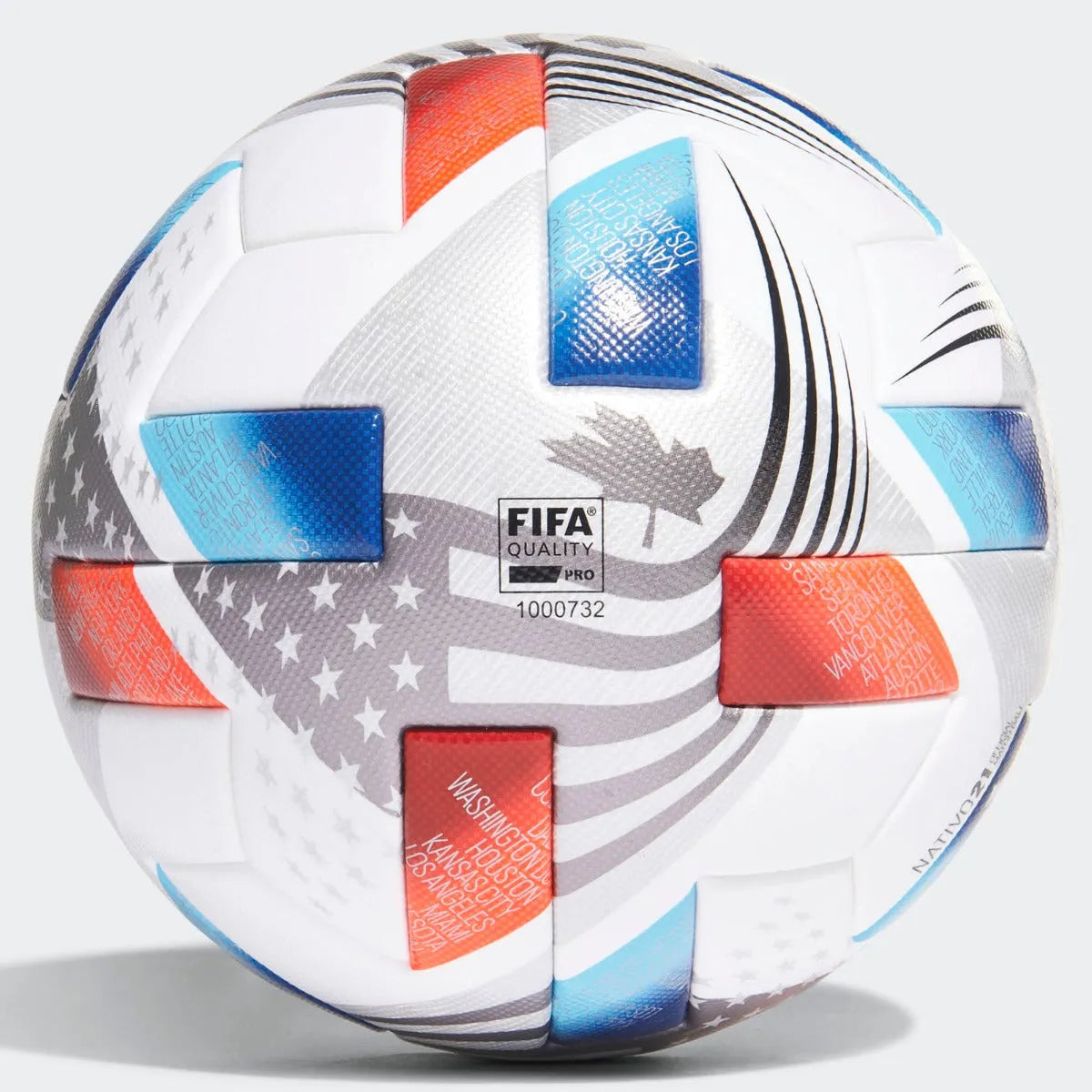 Adidas MLS Pro Ball - White-Blue-Red (Back)