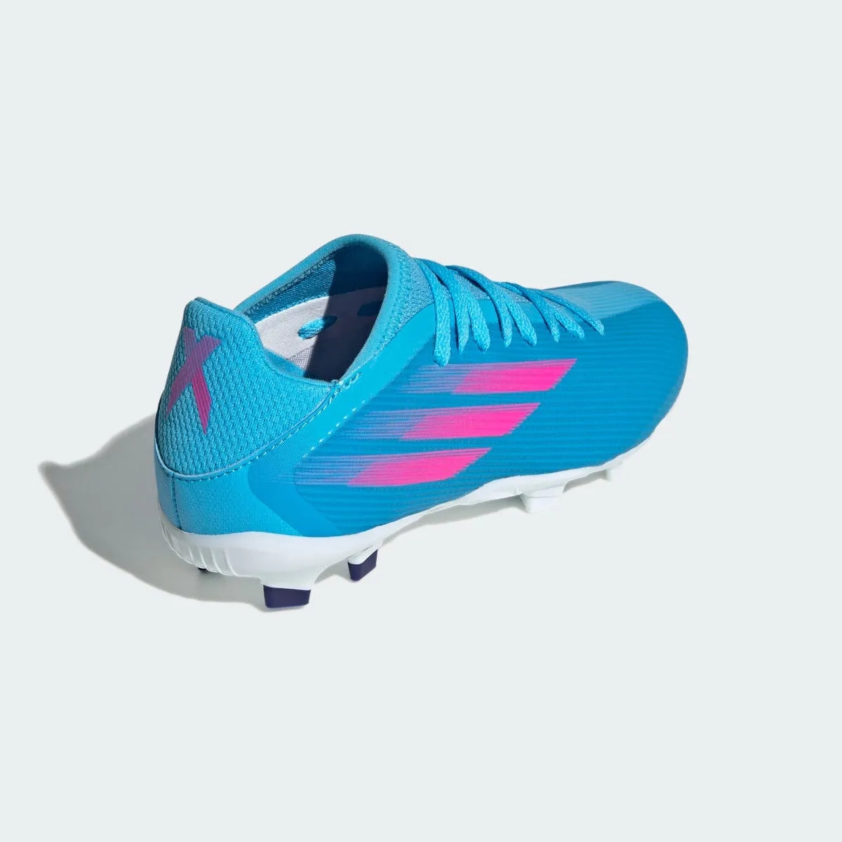 Adidas JR X Speedflow .3 FG - Sky Rush-Shock Pink (Diagonal 2)