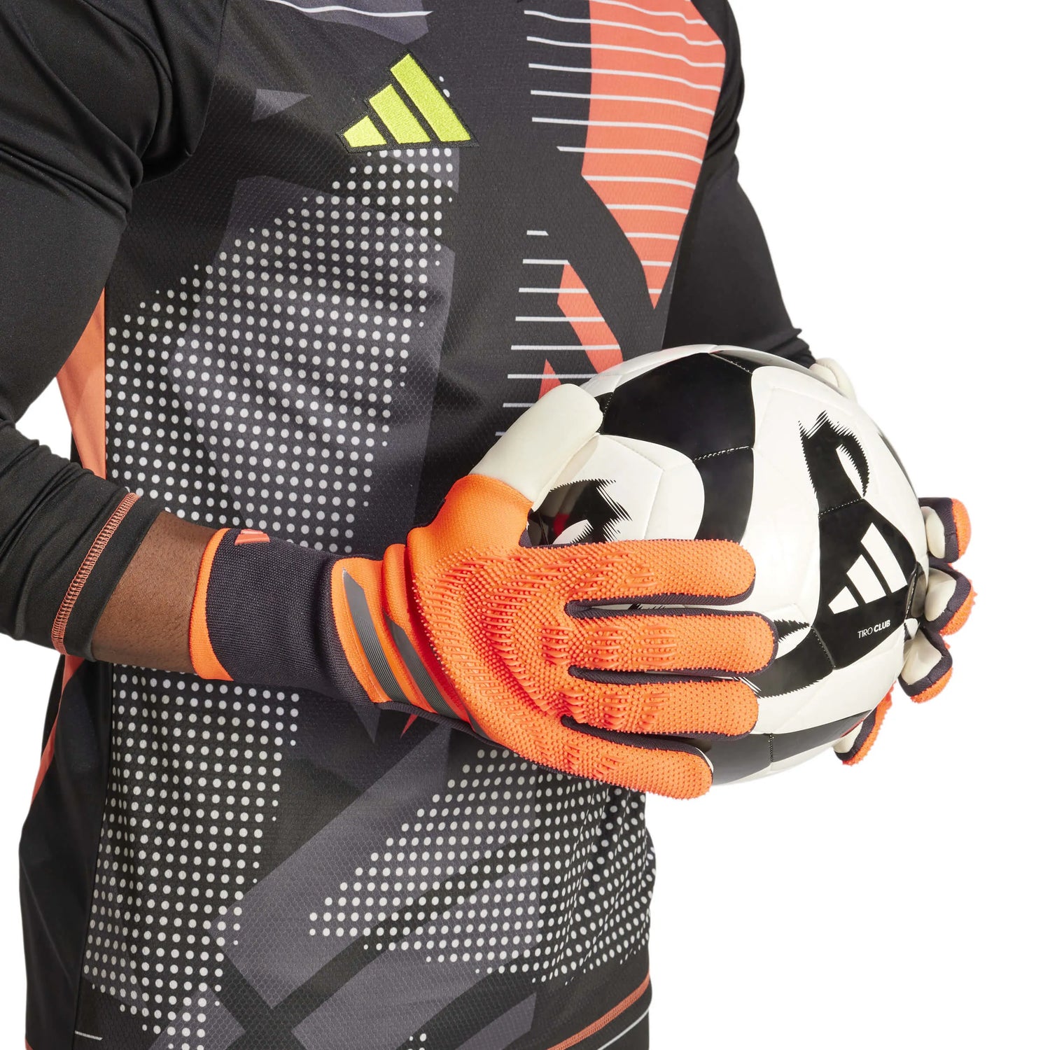 adidas Predator GL Pro Goalkeeper Gloves Turbo - Aurora Black - Turbo (Model 2)