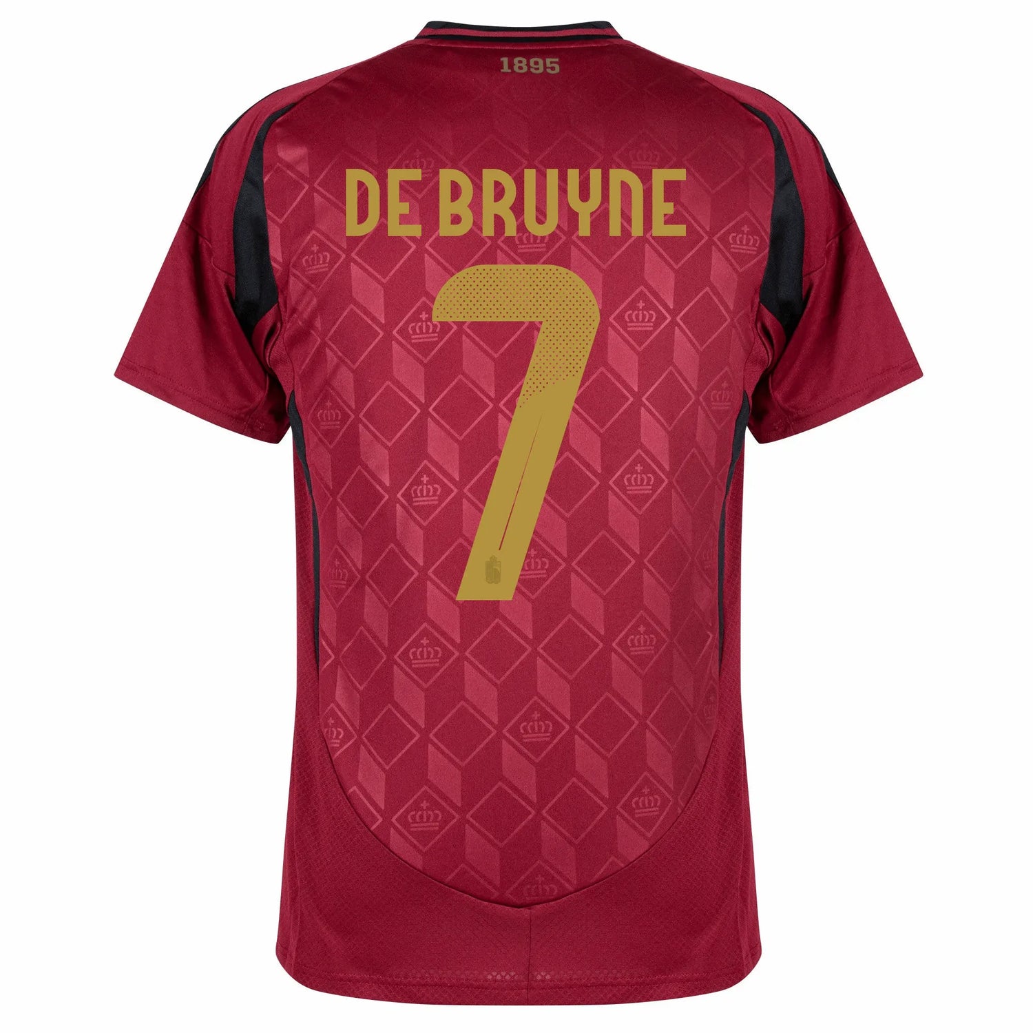 adidas 2024-25 Belgium Men's Stadium Home Jersey (De Bruyne)