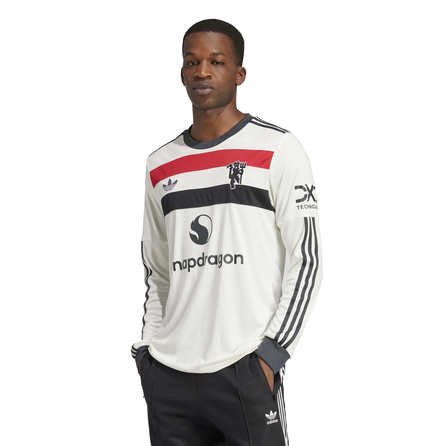 adidas 2024-25 Manchester United Men's Stadium Third Long-Sleeve Jersey (Model - Front)