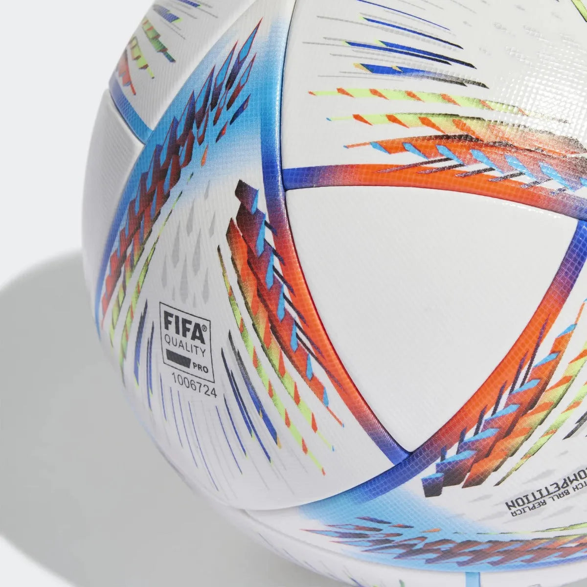 adidas FIFA World Cup 2022 Al Rihla Competition Soccer Ball - White-Pantone (Detail 2)