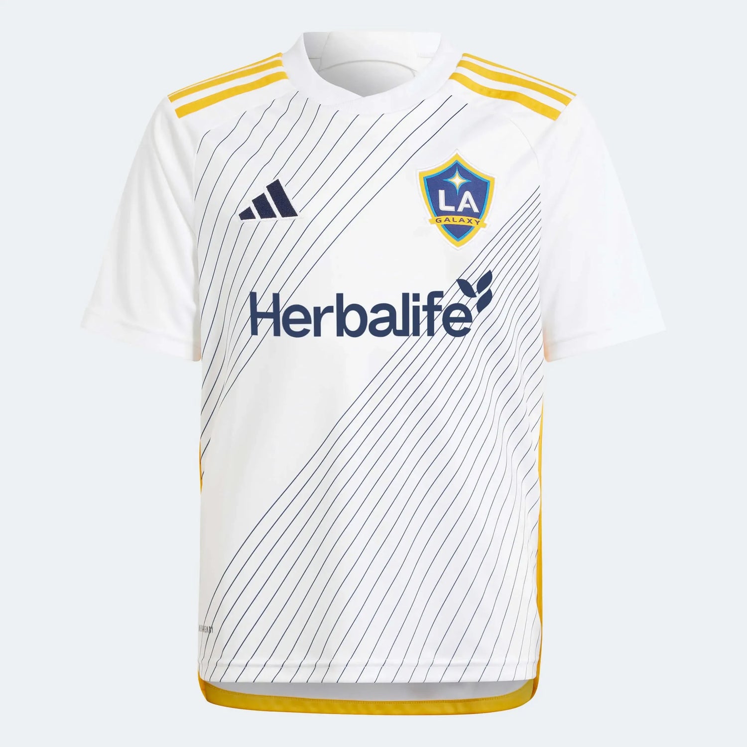 adidas 2024-25 LA Galaxy Youth Stadium Home Jersey (Front)