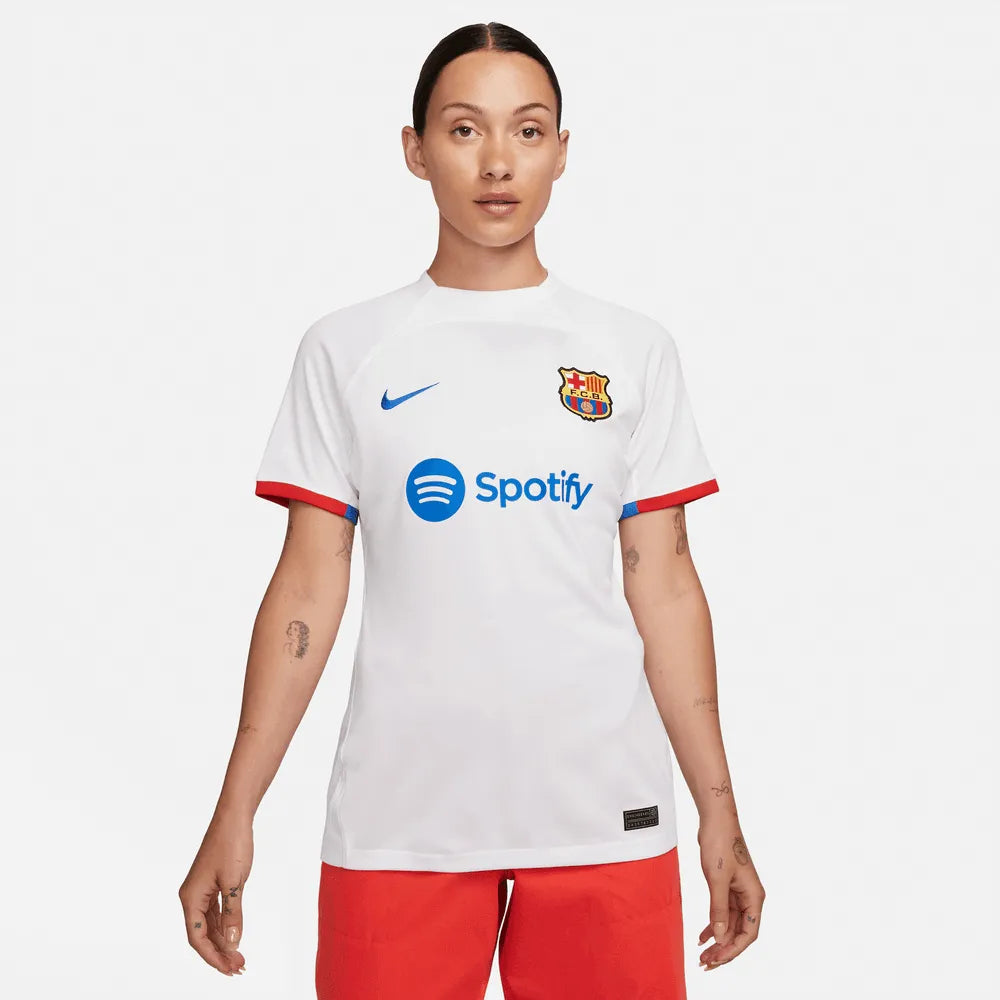 Nike 2023-24 Barcelona Women's Stadium Away Jersey (Model - Front)