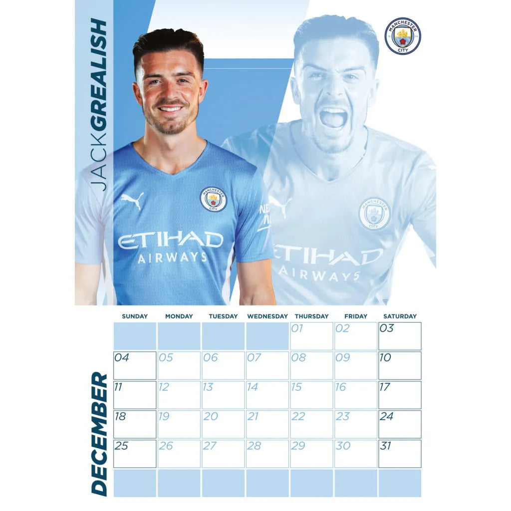 Manchester City 2022 Official Calender (Individual Month)