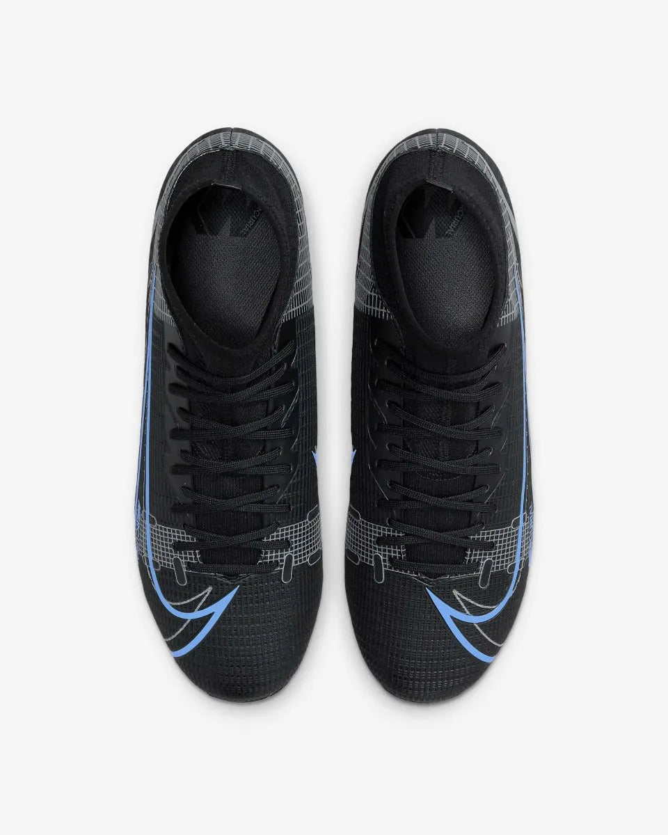 Nike Superfly 8 Academy FG-MG - Black-Blue (Pair - Top)