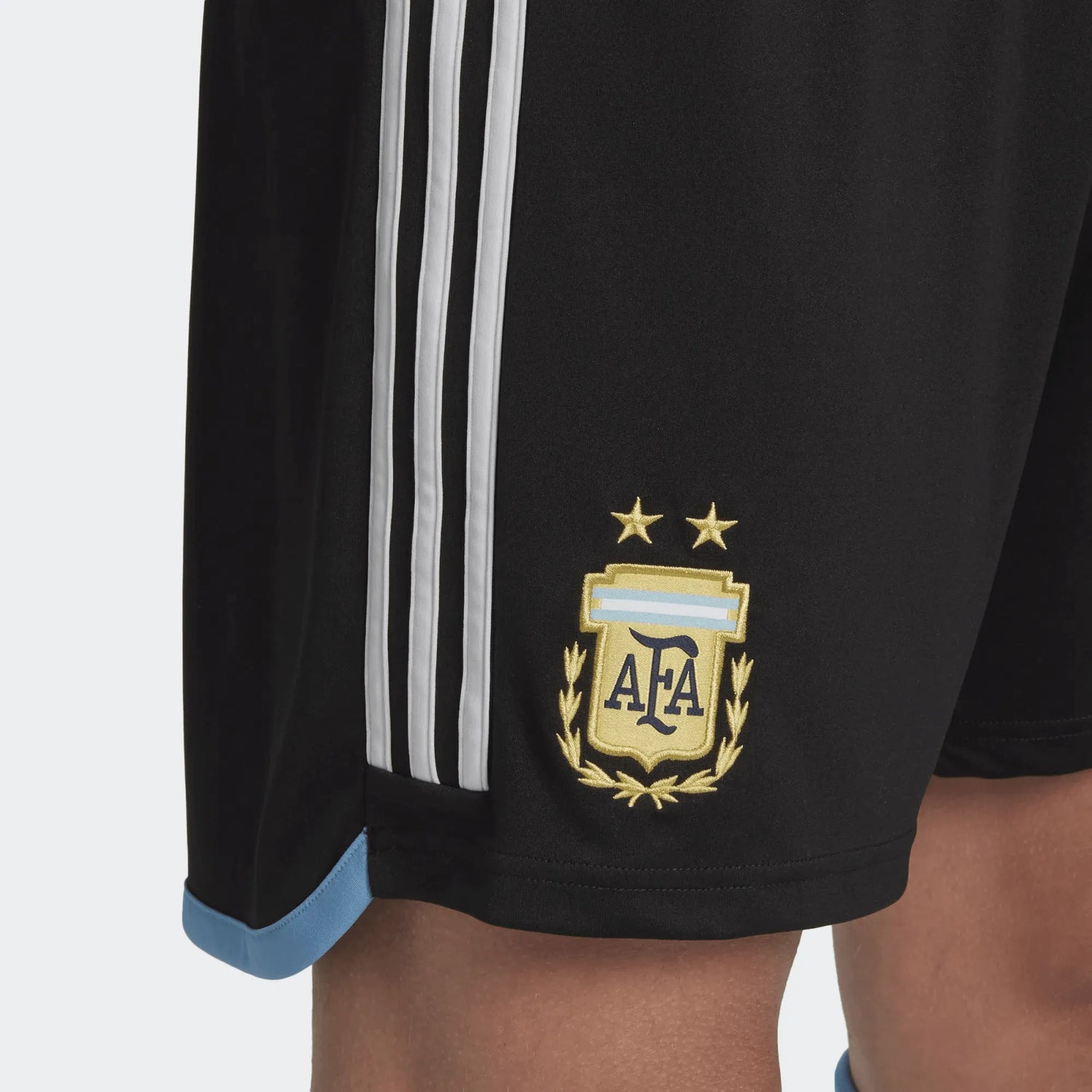 adidas 2022-23 Argentina Home Shorts - Black-White (Detail 2)