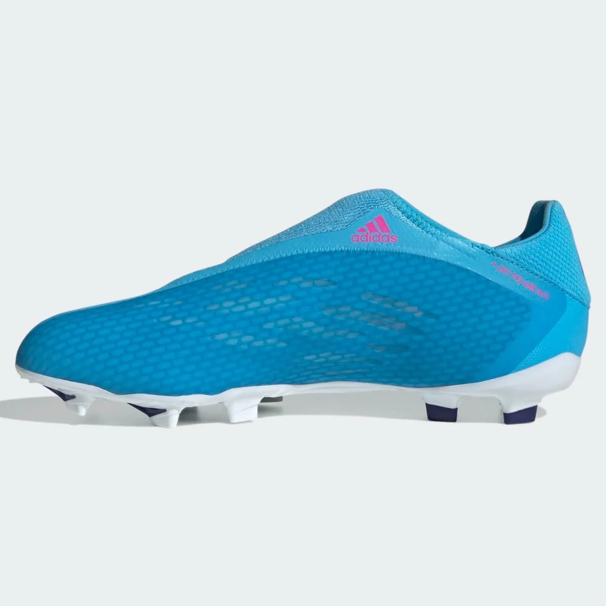 adidas X Speedflow .3 Laceless FG - Sky Rush-Shock Pink (Side 2)