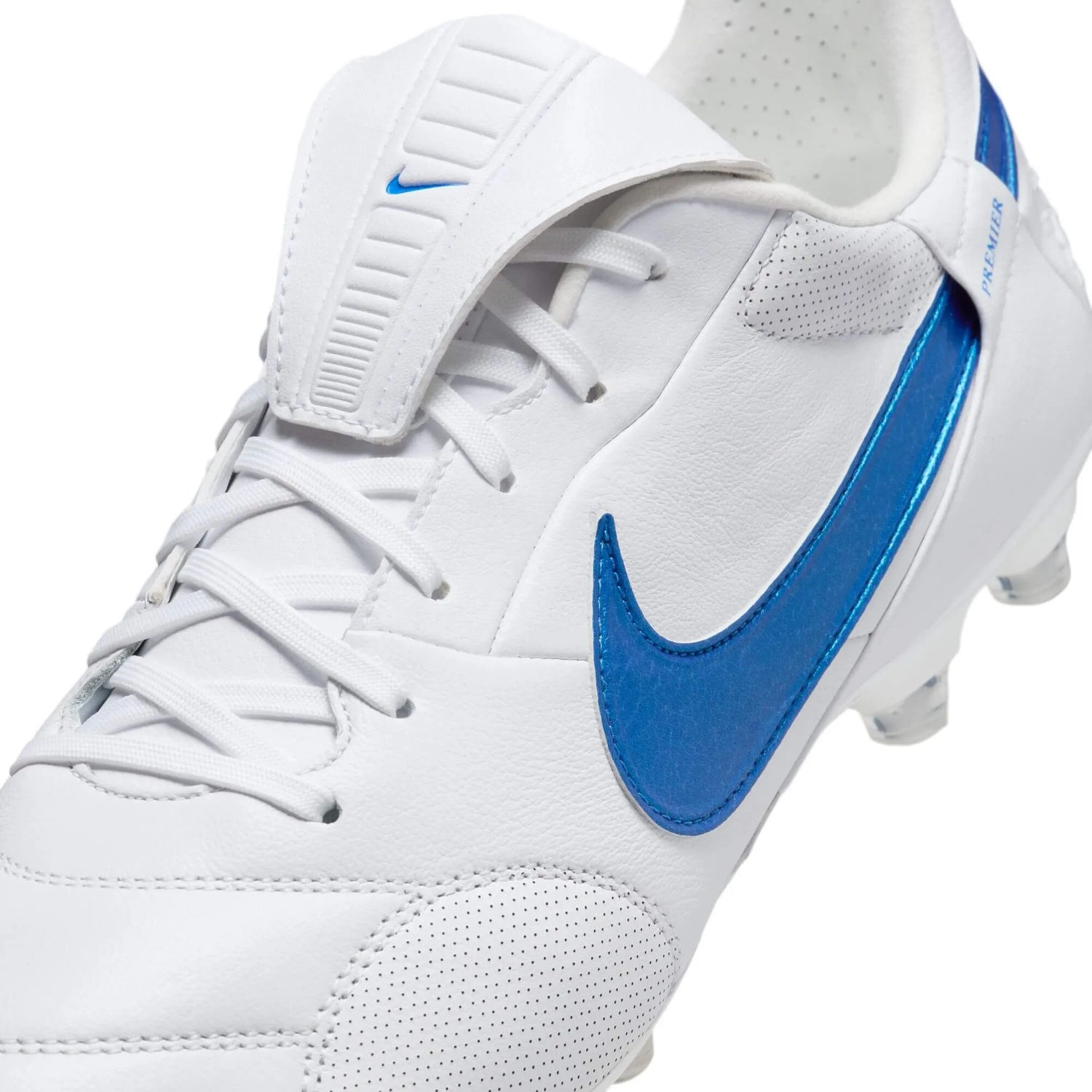 Nike Premier III FG White-Signal Blue (Detail 2)