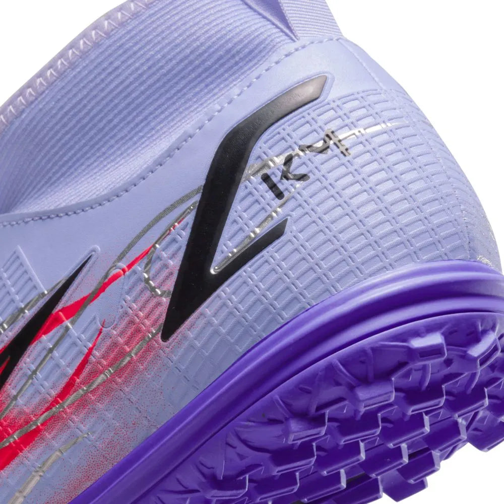 Nike JR Superfly 8 Academy KM TF - Light Thistle-Bright Crimson (Detail 2)