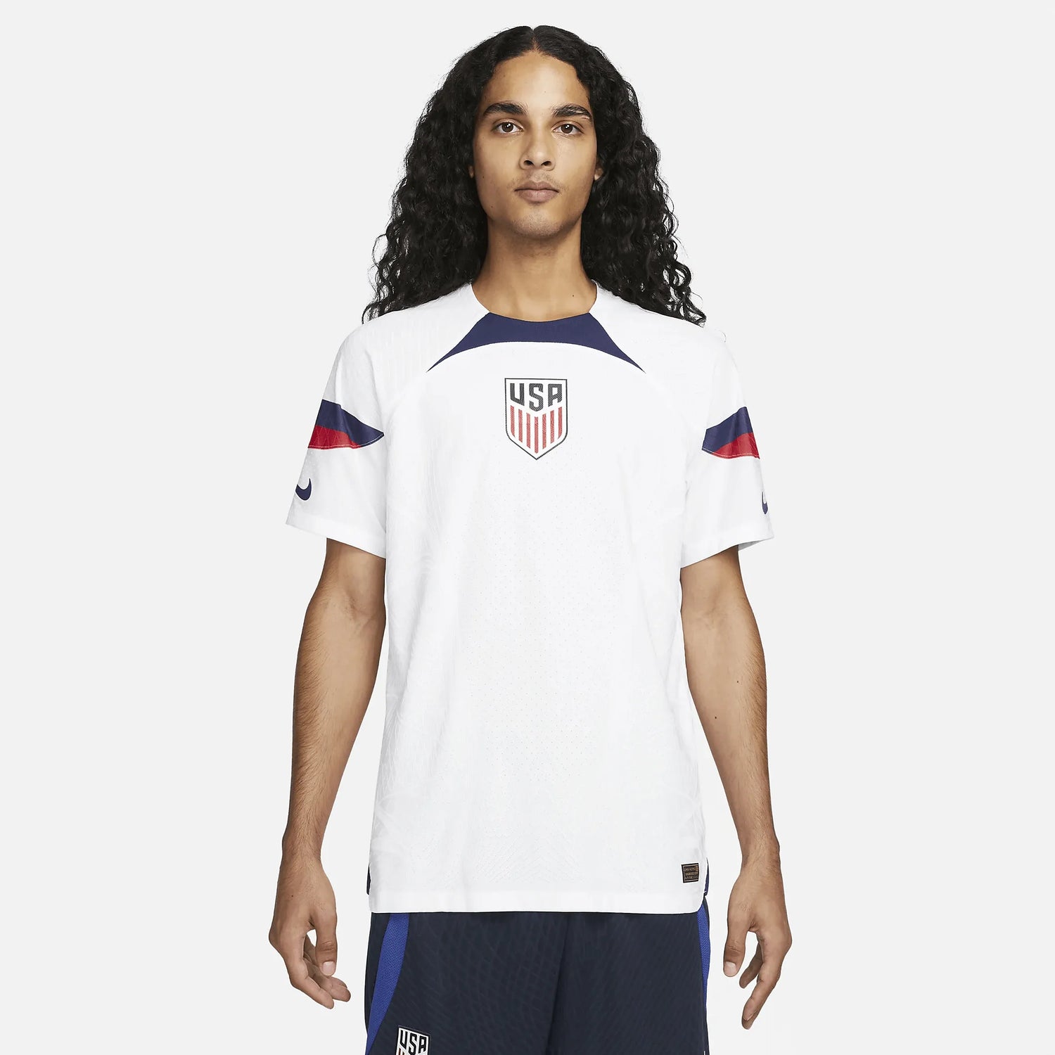 Nike 2022-23 USA Authentic Home Jersey - White (Model - Front)