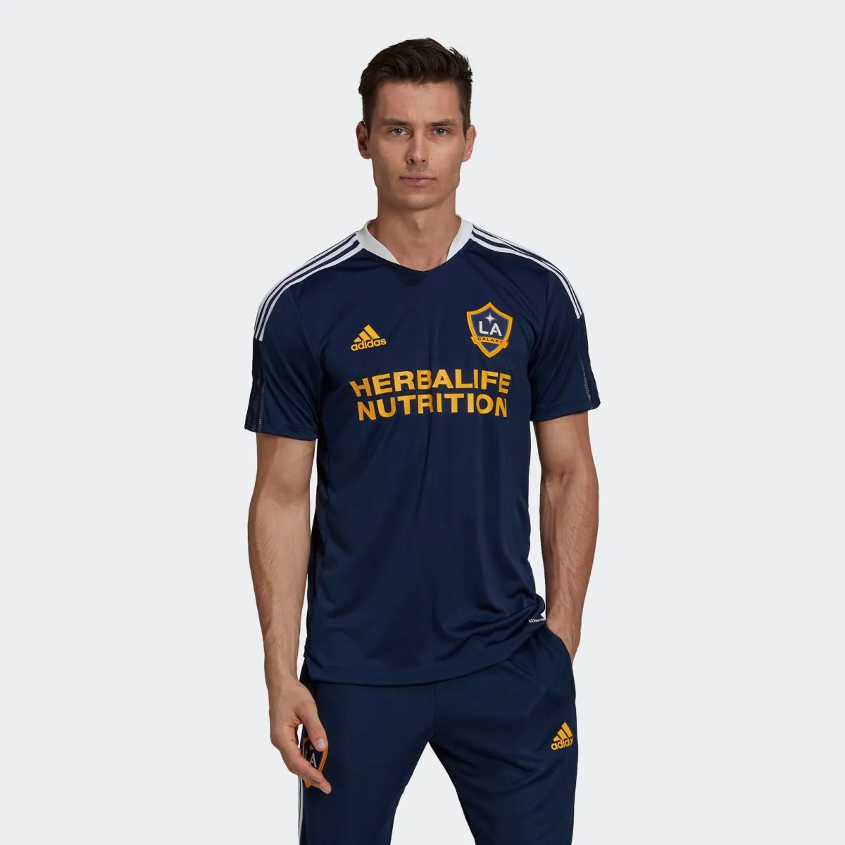 Adidas 2021 LA Galaxy Training Jersey - Navy-White