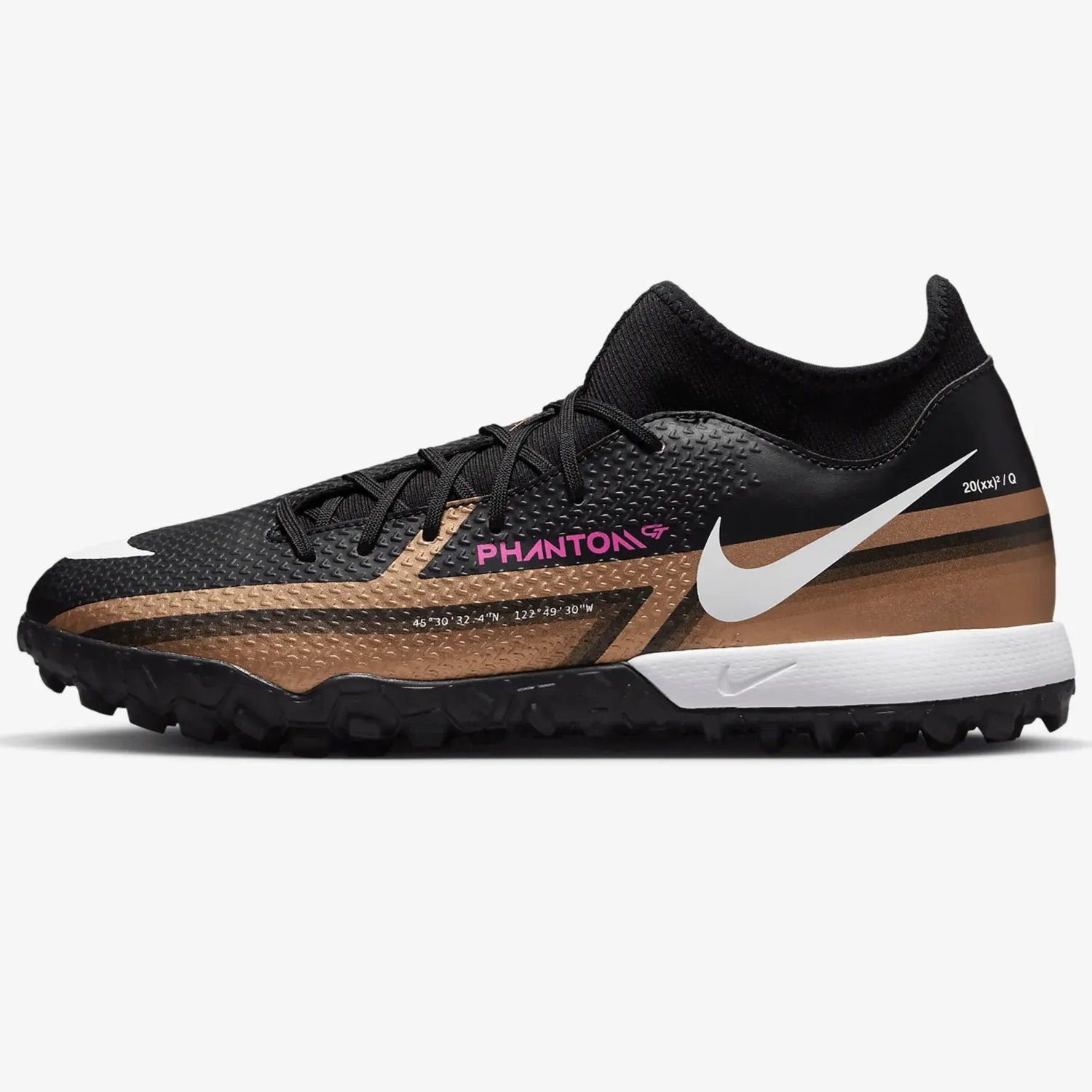 Nike Phantom GT2 Academy DF Turf - Metallic Copper (Side 1)