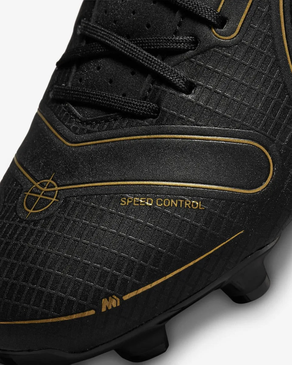 Nike Vapor 14 Academy FG-MG - Black-Gold (Detail 2)