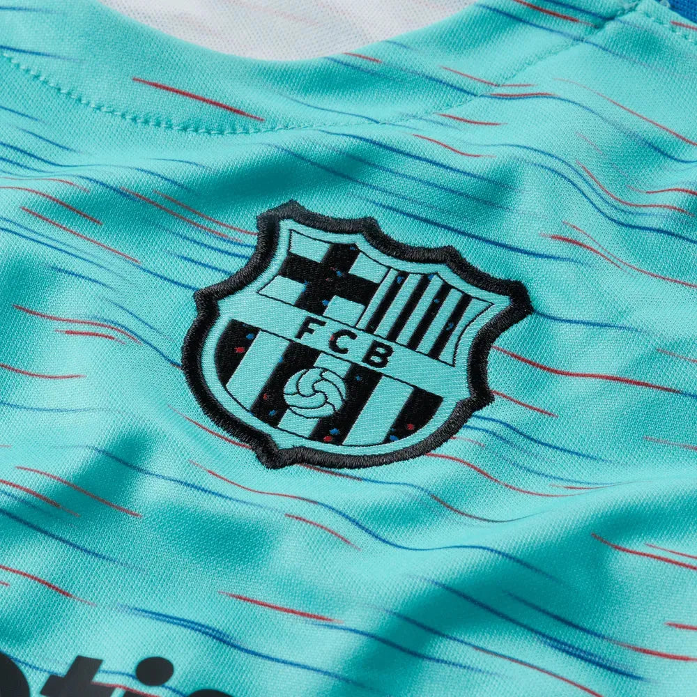 Nike 2023-24 Barcelona Youth Stadium Third Jersey (Detail 4)