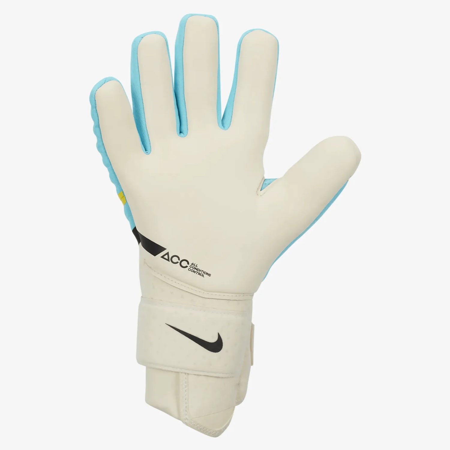 Nike Phantom Elite Goalkeeper Gloves Polarized Blue-Yellow (Single - Inner)