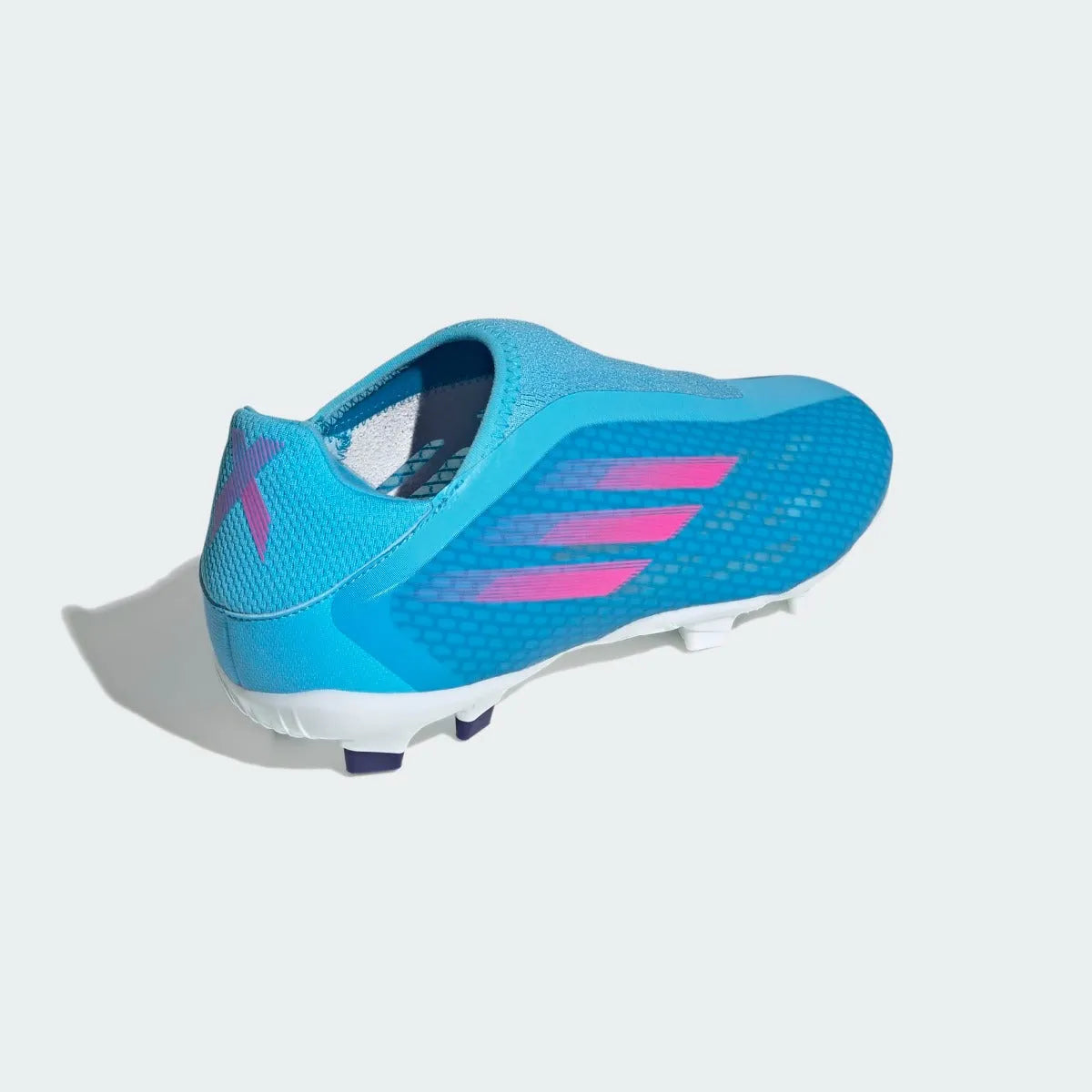 adidas X Speedflow .3 Laceless FG - Sky Rush-Shock Pink (Diagonal 2)