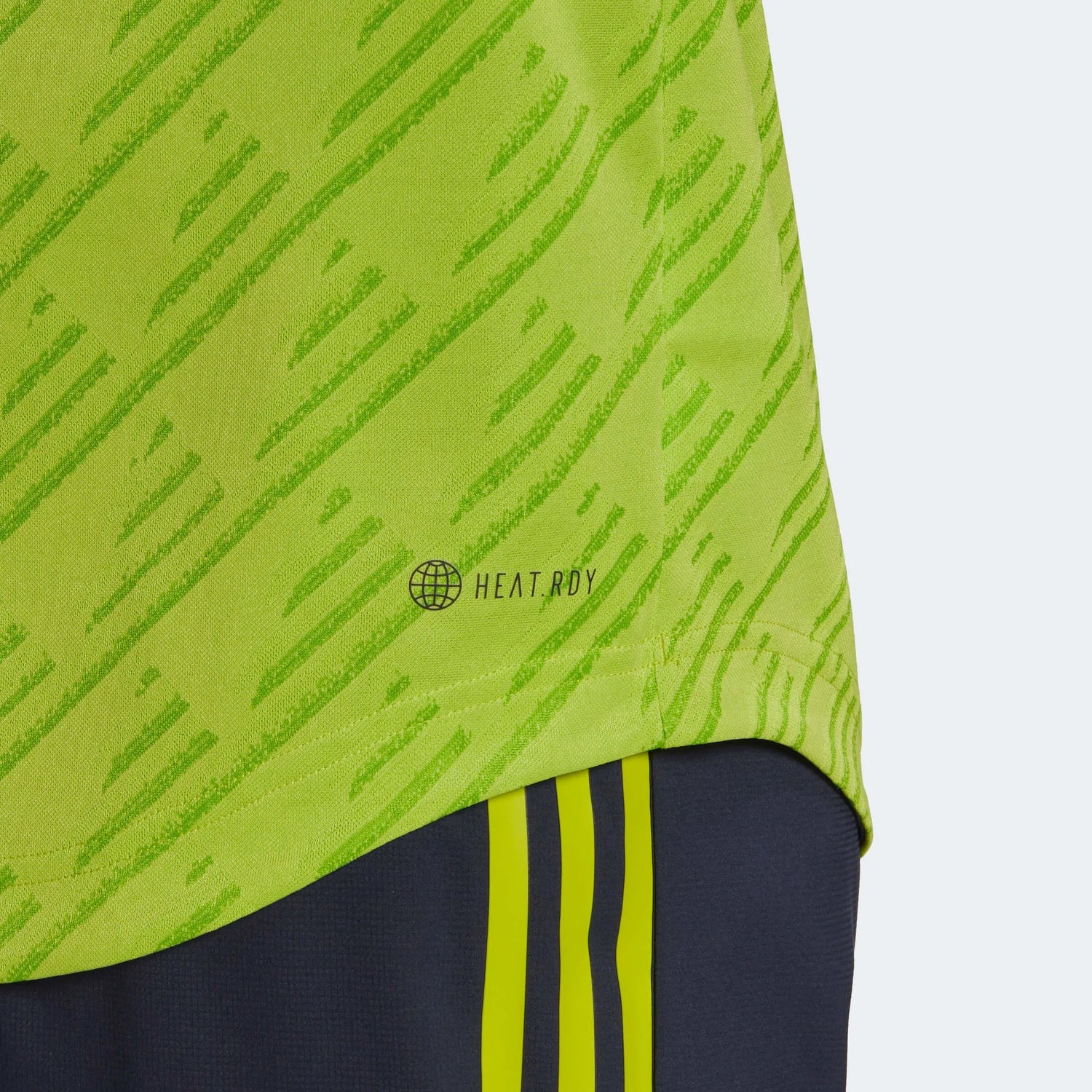 adidas 2022-23 Manchester United Authentic Third Jersey - Solar Slime (Detail 2)